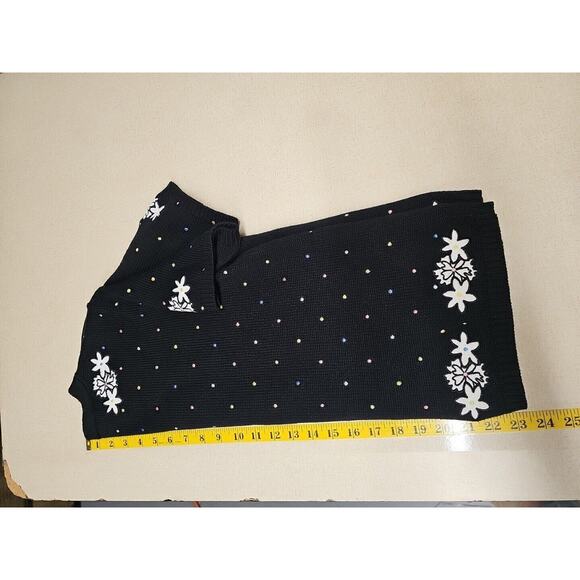 Bechamel VTG Pastel Polka Dot Embroidered Cardigan PS Grannycore Button Front - Picture 7 of 7